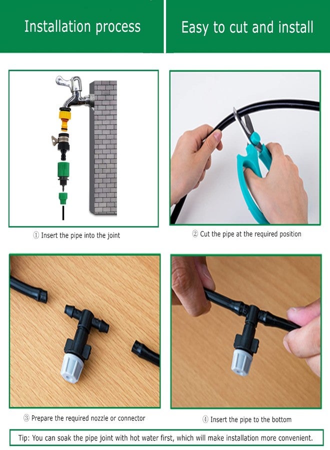 PRUNkuar 50ft 1/4 inch Drip Irrigation Tubing, Blank Distribution Line Water Hose Garden Watering Tube for Garden Irrigation System - Image 5